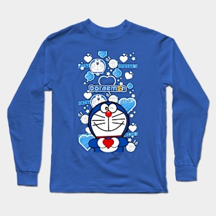 doraemon love happy Long Sleeve T-Shirt